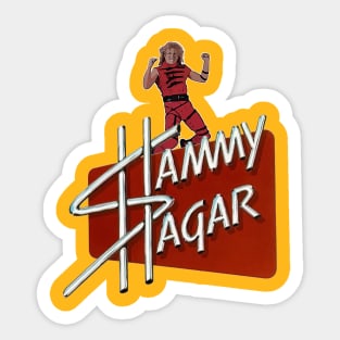 Sammy Hagar kneeling on Dollar Sign Logo Sticker